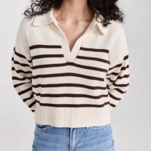 Reformation Francesco Sweater - Black and Ivory